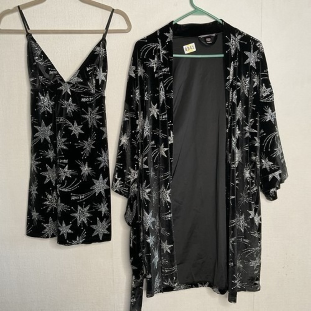 NWOT Victoria's Secret Velvet Robe Duster+Slip Dress/Nightgown‎ Women L China